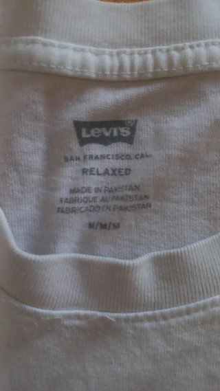 Camiseta Levi's Relaxed Fit Logo Circular Blanca