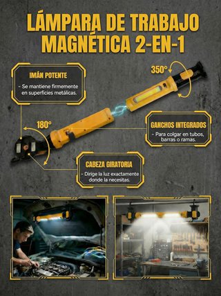 Linterna Taller Divisible 3000LM 5200mAh IP54