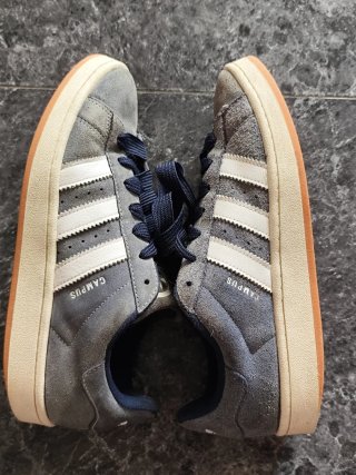 Adidas Campus Zapatillas Grises y Azul Marino