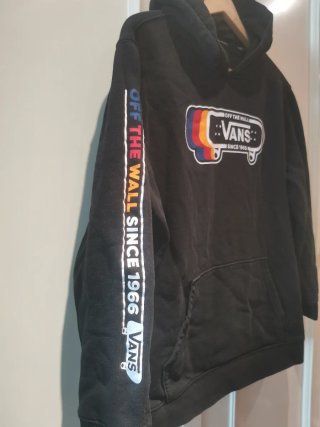Sudadera Vans Negra con Logo Skate Multicolor