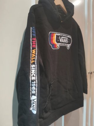 Sudadera Vans Negra con Logo Skate Multicolor