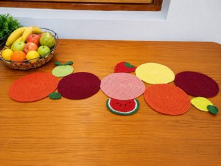 Tapete para mesa de cocina hecho a mano