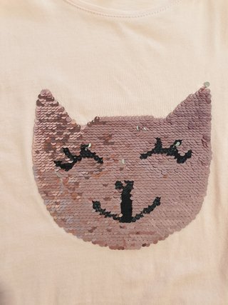 CHOLLO!!! 2 Camisetas Niña T-12 Kiabi Lentejuelas