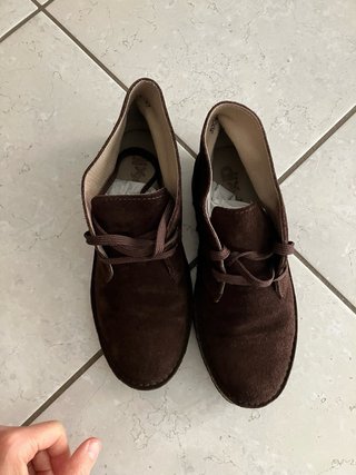 Scarpe donna scamosciate marroni