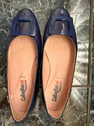 Zapatos Callaghan charol azul