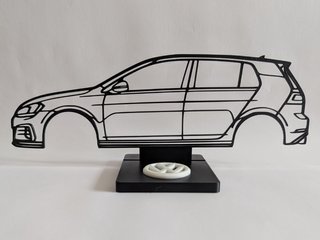 Maqueta Golf MK7 impreso en 3D