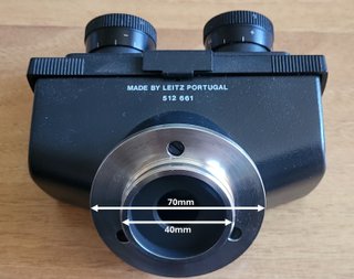 Testa binoculare Leitz 512 661 per microscopio