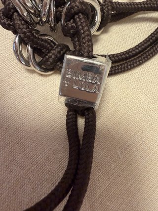 Bolso Bimba y Lola marrón crochet