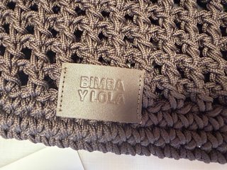 Bolso Bimba y Lola marrón crochet