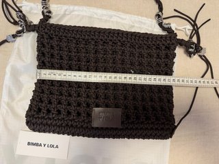 Bolso Bimba y Lola marrón crochet