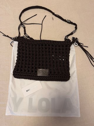 Bolso Bimba y Lola marrón crochet