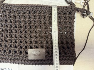 Bolso Bimba y Lola marrón crochet