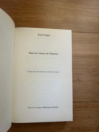 Bajo los vientos de Neptuno - Fred Vargas