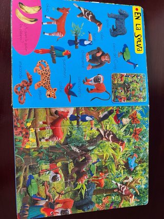 Libro Puzzle Animales Todolibro 5 Puzzles