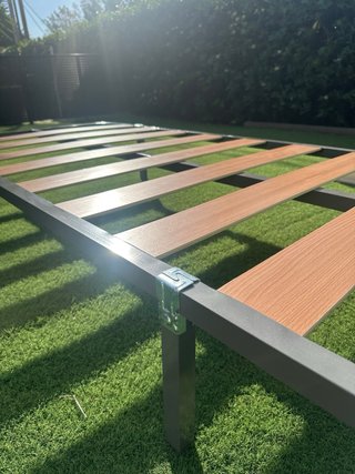 Somier metálico con lamas de madera