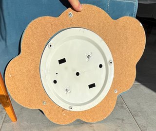 Aplique Nube Infantil Madera y Cristal
