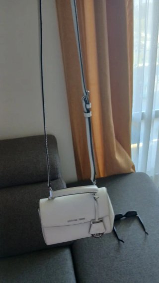 Borsa Michael Kors bianca e argento