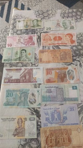 Lotes de Billetes Extranjeros.para cambios.