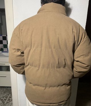 Chaquetón vintage camel acolchado