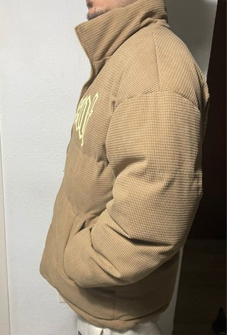 Chaquetón vintage camel acolchado