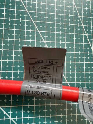 Cable Positivo Batería SBK con Piropatrón