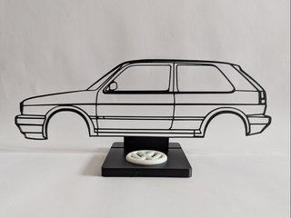 Maqueta VW Golf MK2 impreso en 3D