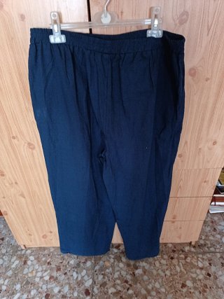 Pantalón de verano azul mujer