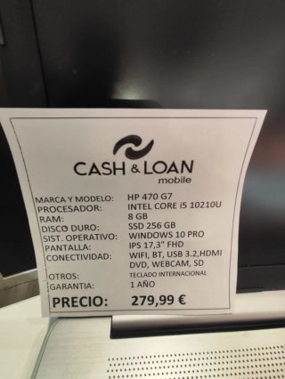 Portátil HP Gris 17,3" Intel core i5