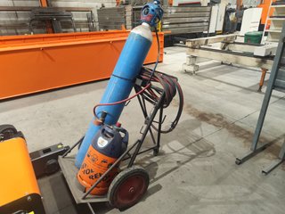 Carro oxicorte c/manguera y manómetros