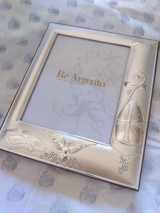 Cornice Re Argento 25x21 Cresima