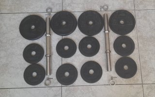 Par Mancuernas 20kg Total