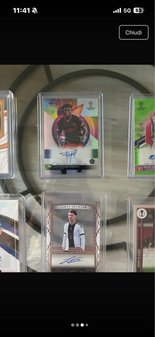 Carte Topps Calcio Autografate