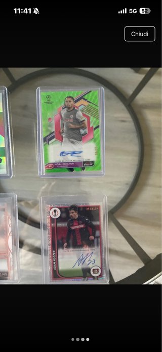 Carte Topps Calcio Autografate