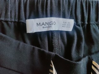 Pantalón largo Mango negro