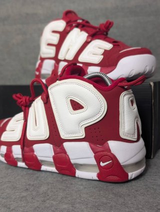 Nike x Supreme More Uptempo Rojo