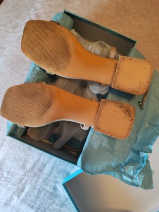 Sandalias Alma Blue Beige con Pedrería