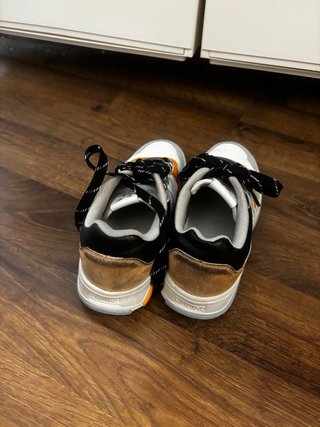 Zapatillas Munich Naranja y Blanco