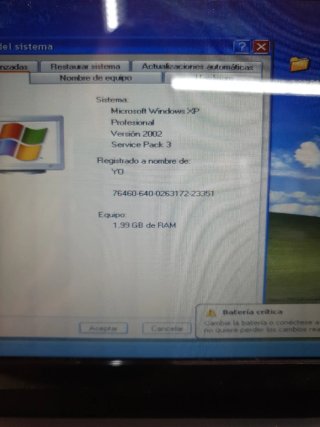 Portatil Acer Aspire one wxp