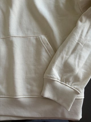 Sudadera H&M con capucha beige mujer