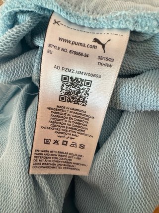 Pantalón corto Puma azul Talla M