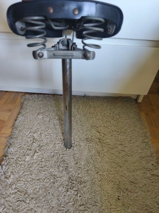 Sillín Bicicleta Clásica y Tija