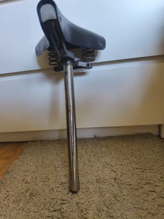 Sillín Bicicleta Clásica y Tija