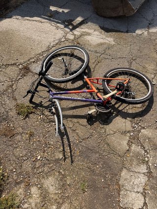 Bicicleta Montaña Suntrack Morado/Naranja