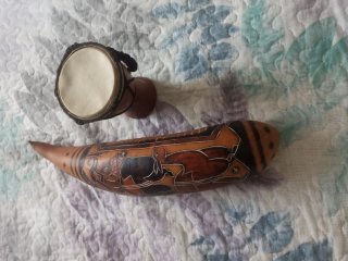 Güiro de calabaza artesanal de Bolivia