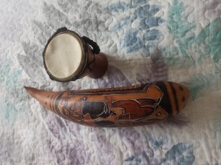 Güiro de calabaza artesanal de Bolivia