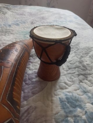 Güiro de calabaza artesanal de Bolivia