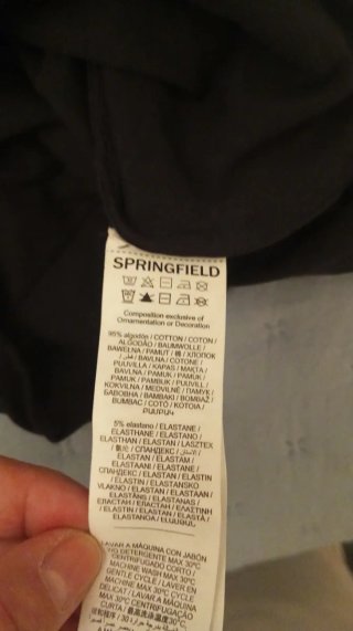 Camiseta Asimétrica Springfield Talla XS