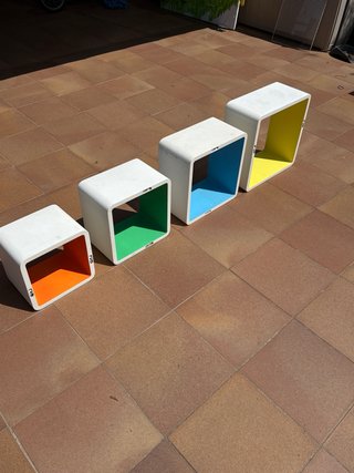 Estanterías Cubo Diseño Niños (4 uds)
