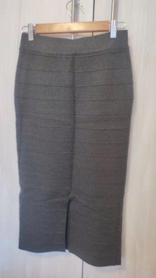 Falda tubo punto Viriato gris marengo oscuro