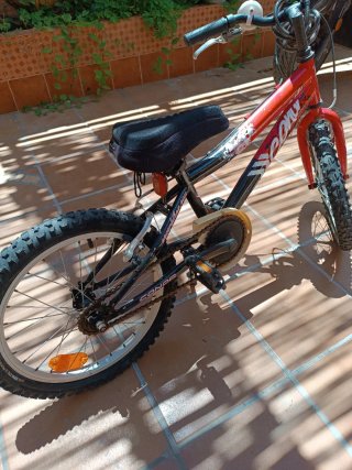 Bicicleta infantil roja